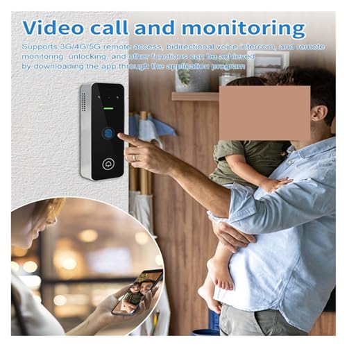 Sonnette vidéo REPLA avec interphone, clavier d'accès RFID et lecteur d'empreinte Tuya WiFi - 5
