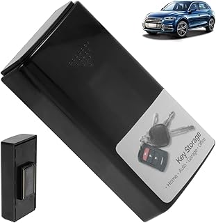 Muross Magnetic Key Box Durable Black Plastic Key Cases with Strong Magnets Hide Key Holder Safe Emergency Key Box Anti-Rust Key Holder Under Car Secret Spare Key Storage for Car Home Key