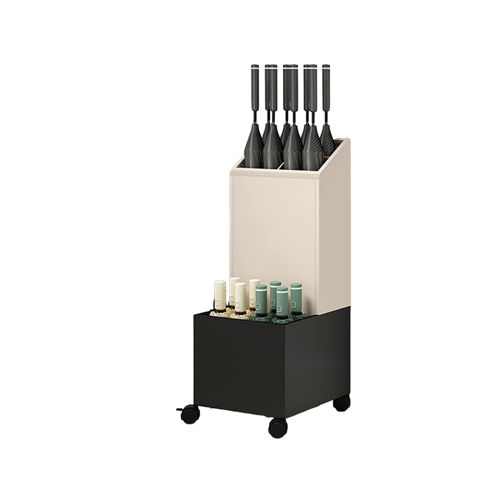 HYLYGFH Freestanding Umbrella Holder Stand - Stylish Entryway nizer for Home & Office, Space-Saving Design, Durable Storage Solution for Umbrellas, Canes, and More