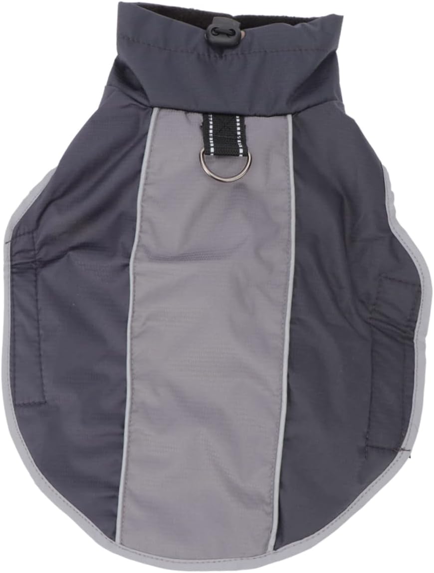 Kisangel 3pcs Dog Jacket Dog Clothing Winter Warmth Reflective Vest Raincoat Pet Harness Compatible