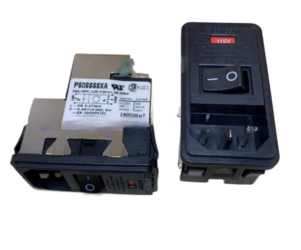 1-Piece Set of New, Suitable for PS0SSXA 10A Filter with Fuse Holder Socket