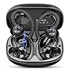 Cuffie Bluetooth Sport, Auricolari Bluetooth 5.4 Sport Con Stereo Hifi, 50 Ore Cuffie Wireless Con 4 ENC Cancellazione Rumore Mic, IP7 Impermeabile, LED Display, Cuffiette Con gancio auricolare, Nero
