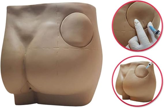 ZAIED Human Buttocks Intramuscular Injection Training Model Injection Model,Hip Injection Training Simulator,Buttock Muscle Injection Practice Model for Medical Students Or Nurses Teaching