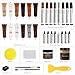SEISSO Wood Furniture Repair Kit, 12 Colors Wood Fillers, Wood Putty with Beeswax, Furniture Touch Up Markers with Wood Crayons, Hardwood Floor Repair Kit for Stains, Scratch, Cracks, Hole