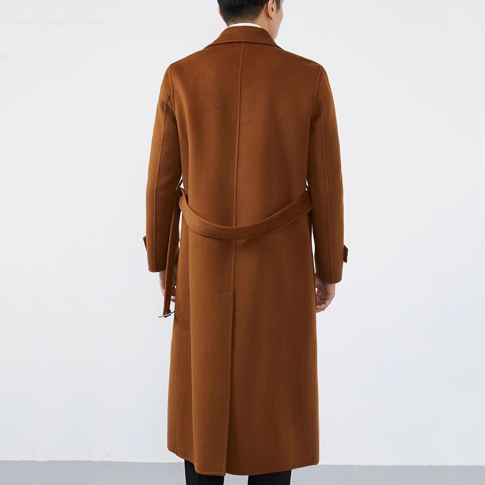 Amazon.com: YMGSCC Double-Sided Cashmere Coat Men's Long Over-The