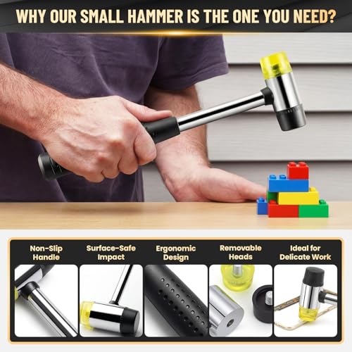FXPay 25mm Double-Faced Rubber Mallet