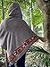 Handmade SATI Hooded Poncho Graphite Grey Handwoven Wool Premium Pure Cashmere Hood Zen Embroidery Boho Gypsy Festival Mexican Aztec Celtic AJJAYA