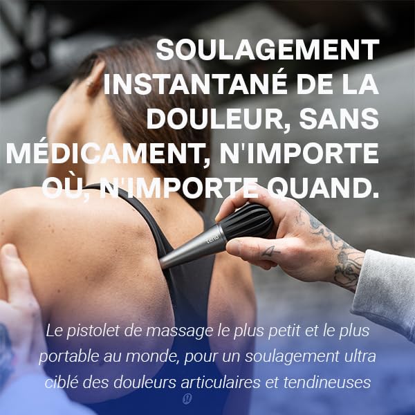 Tend Deep - Portable massage gun for rapid relief of joint and tendon pain with focal vibration therapy, ergonomically designed for a firm grip and deep therapy