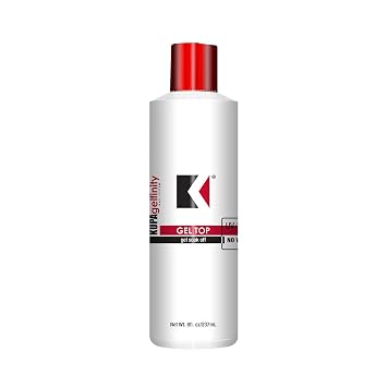 KUPA GelFinity - Soak Off Gel - Top Coat Glossy Finish No-Wipe 8.0 Fl Oz