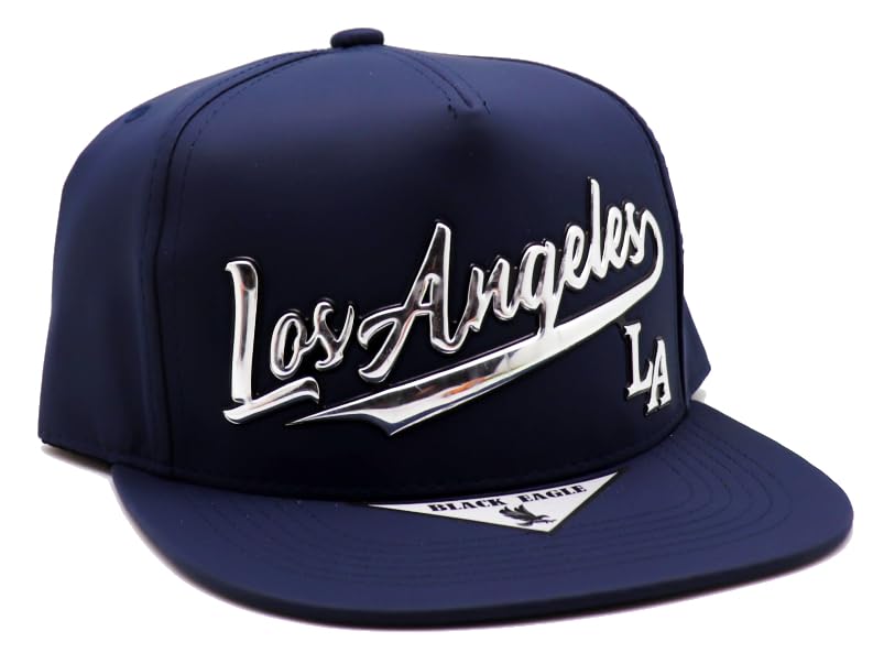 Gorra Snapback Basic Cap tono cuero azul miniatura 4