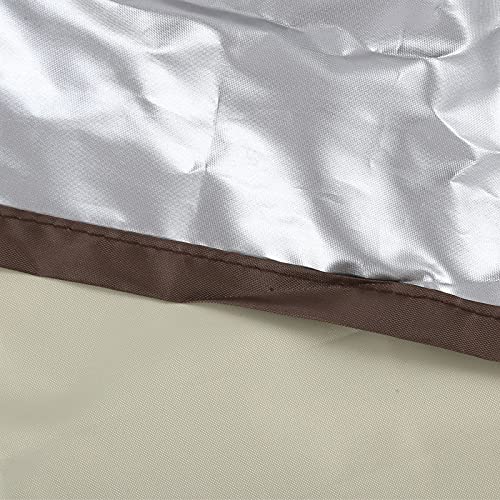 Capa dobrável para cama, impermeável, respirável, tecido Oxford, dobrável, para ambientes internos e