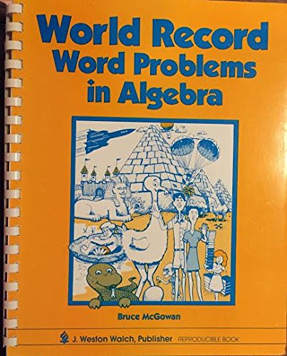 World Record Math Problems World Record Word Problems in Algebra: 9789990225006: Books - Amazon.ca
