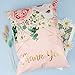 RUSPEPA Poly Mailers Shipping Bags Thank You Notes Flowers Surrounded 3 Mil Heavy Duty Self Seal Mailing Envelopes - Pink, 12 x 15.5 inches, 50 Pack