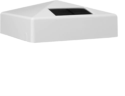 Miniatura 1 de Classy Caps 4x4 Blanco PVC Pirámide Solar Post Cap