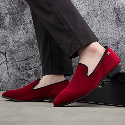 Image of JITAI Men's Dress Shoes - Casual Rubber & Leather Loafers for Men - Fashion Business Formal Wear