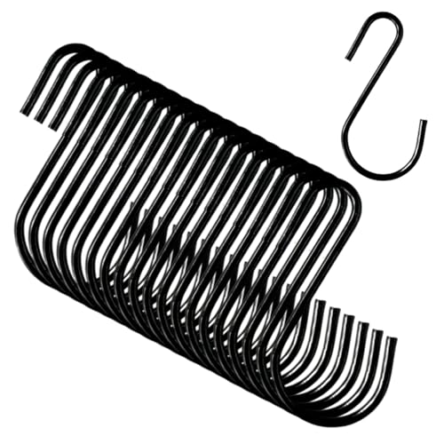 20 Ganchos en S de Acero Inoxidable para Colgar, S Hacken Pequeños Ganchos de Carga Doble Ganchos para Colgar Ganchos para Colgar en El Armario, Ganchos de Cocina, Ganchos para Perchero