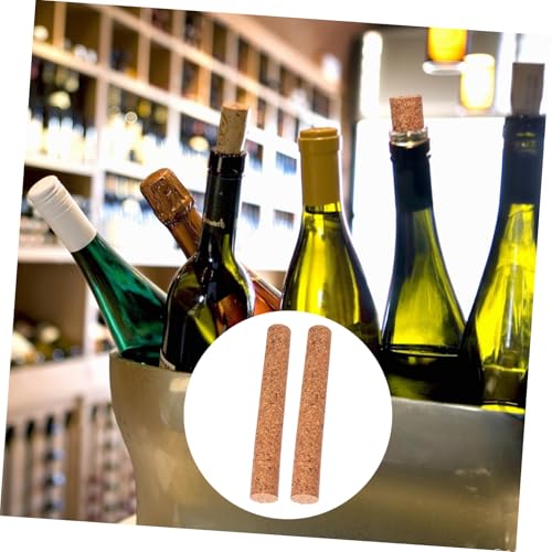 2 Bouchons de Liège pour Bouteille de Vin Marron Hermétiques