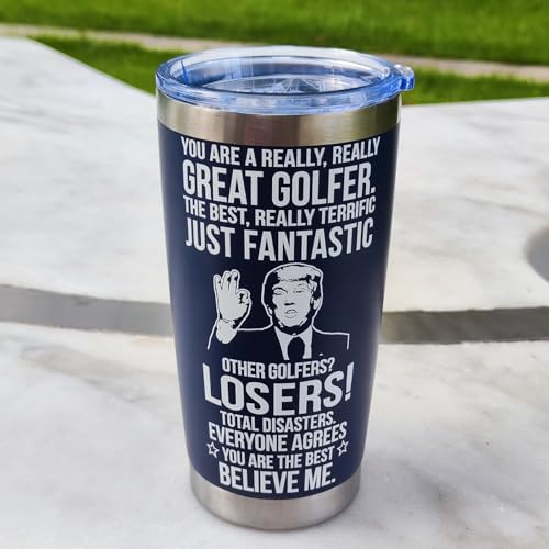 Golf Gifts for Men - Golf Gift for Dad from Son Daughter - Golfer Gift for Men Unique - Fathers Day Gift for Dad - Funny Gift's for Him, Uncle, Husband Boyfriend, Golfers Lovers - 20 Oz Tumbler by KIKUHE - Used condition - Image 7