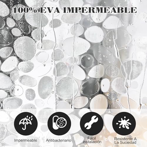 La Mejor comparativa de Cortinas para Baño antimoho favoritos de las personas. 21 Imagen adicional