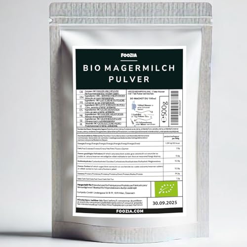 Leche desnatada en polvo orgánica en polvo hecha de leche fresca pura 500g de Foozia