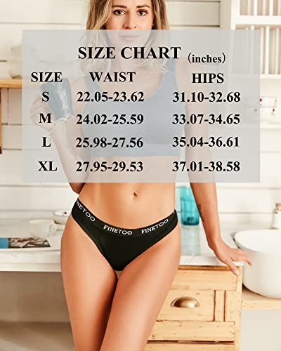 Finetoo Cotton Underwear For Women Cheeky High Cut Breathable Stretch Sexy Ladies Hipster Bikini Panties Pack S-Xl #TOP4