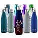 Produktbild cmxing Doppelwandige Thermosflasche 500 mL / 750 mL mit Tasche BPA-Frei Edelstahl Trinkflasche Vakuum Isolierflasche Sportflasche für Outdoor-Sport Camping Mountainbike (Blau+Rot, 500 mL)