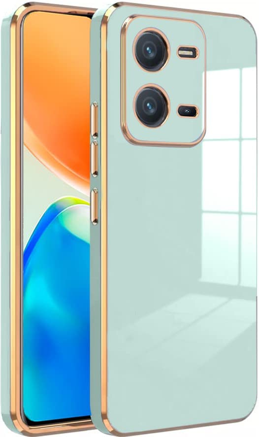 KARWAN®️ Luxury 6D Chrome Back Cover Case Compatible for Vivo V25 5G |Slim Shockproof Soft TPU | Raised Lips Protection | Camera Protection | Stylish Back Case and Cover | -Mint (B0BMXL9Y52) Amazon Price History, Amazon Price Tracker