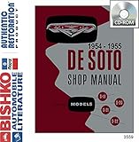 bishko automotive literature 1954 1955 DeSoto Firedome Fireflite Shop Service Repair Manual CD Engine