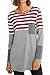 Cupshe Fashion Women’s Color Blocked Splicing Long Sleeve Top