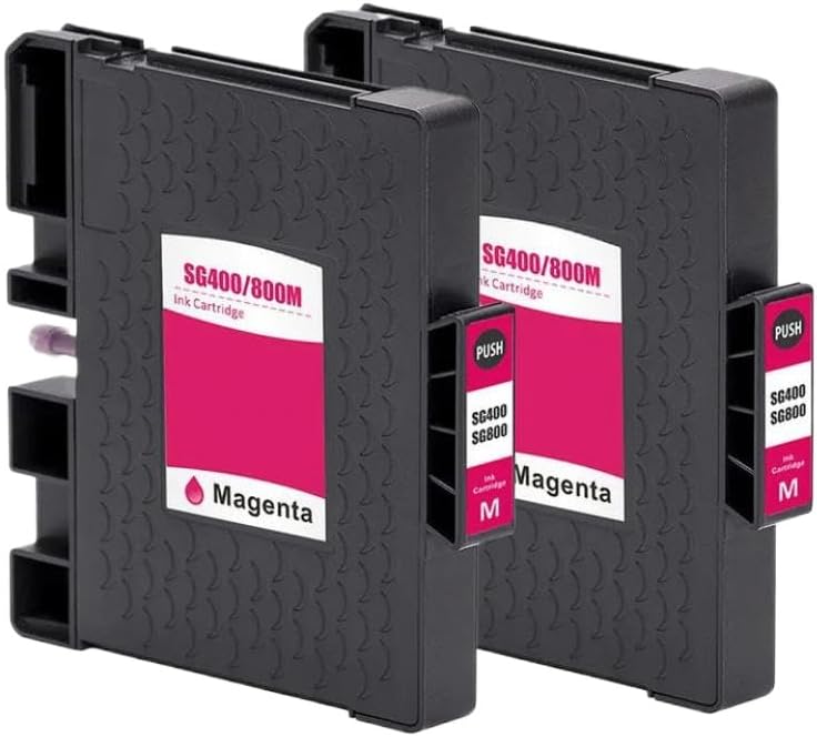 Sublimation Ink Cartridge Set for SG400 SG800 Printers - Vibrant Color Reproduction & Easy Installation(2 PCS Magenta)