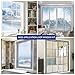 Window Insulation Kit,Heavy Duty Custom size Window Insulation for Winter Keep Cold Out,Upgraded Thicken Window plastic for winterizing with zipper Easy to Open for Ventilation (Custom Size,Clear)