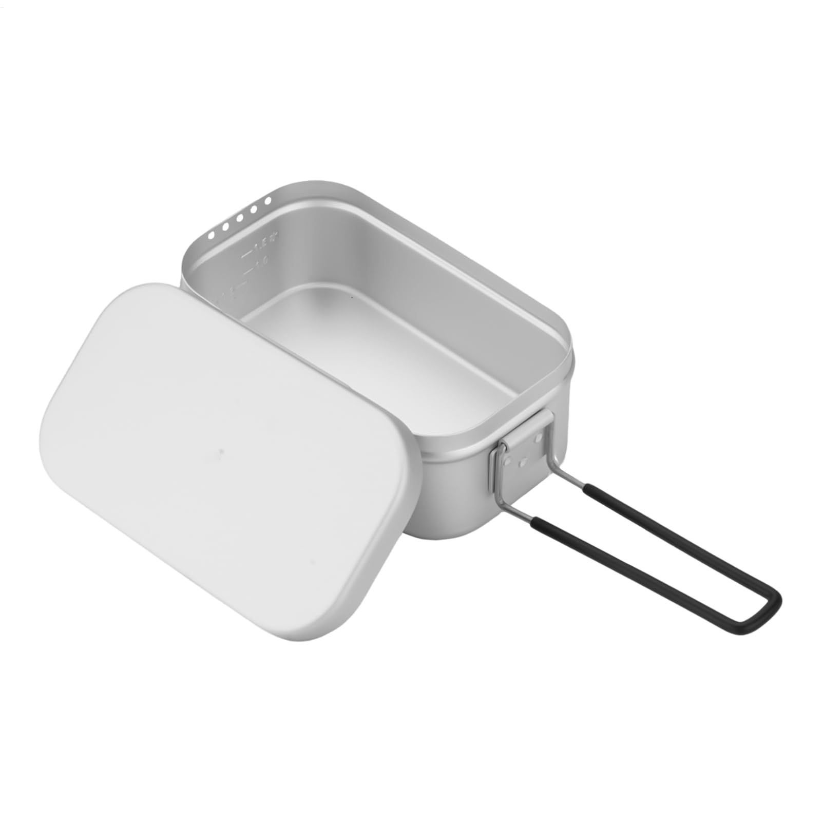 Boîte à déjeuner de camping en aluminium pour randonnée et repas en plein air
