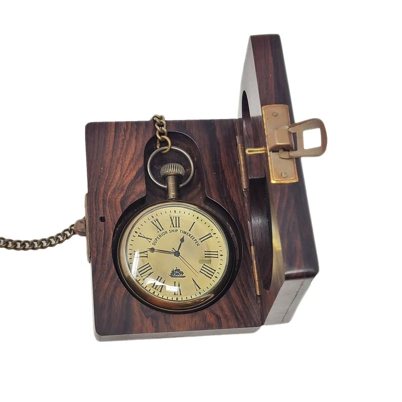 Reloj de bolsillo con caja de madera, reloj de bolsillo personalizado grabado, regalo para él, regalo para novio, padrinos de boda, regalo de Navidad, latón