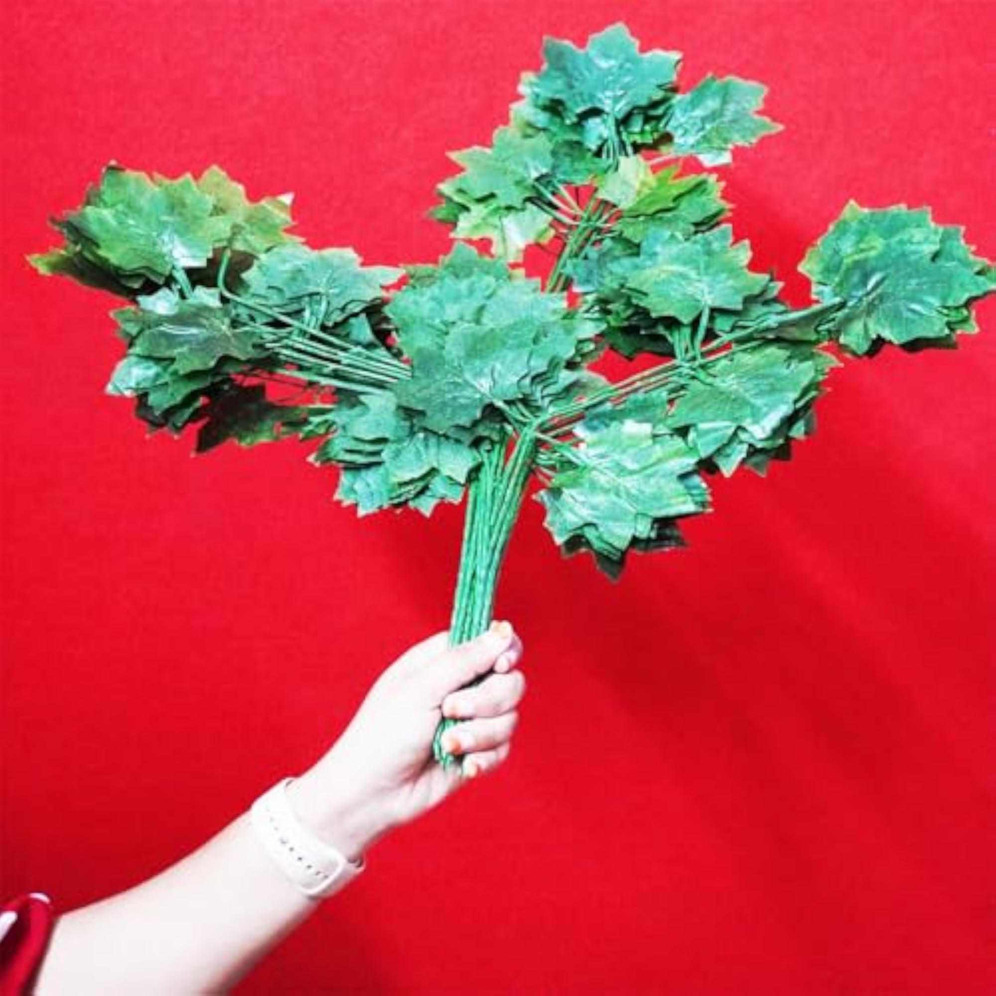 NISKANET Artificial Decorative Maple Leaf Pieces, Pack of 6