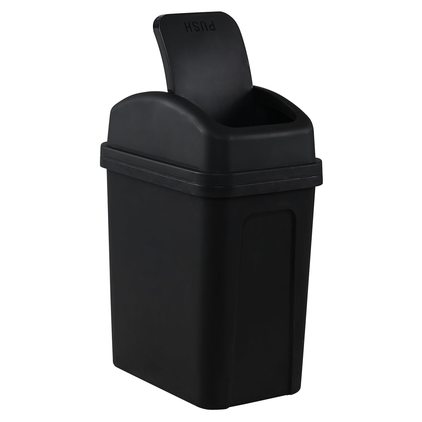 Minekkyes 7 L Small Waste Bin with Swing Lid, Plastic Trash Can, Pink, T