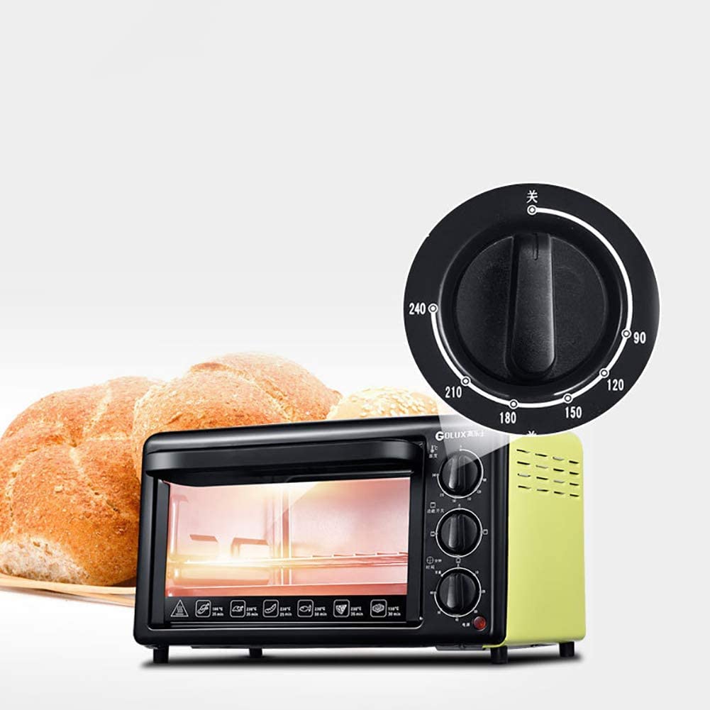 Mini horno tostador de encimera de 19 l, horno eléctrico, electrodomésticos de cocina, mini horno multifuncional for hacer pan, aperitivos y frutas con asador de acero inoxidable ( Size : 220V British