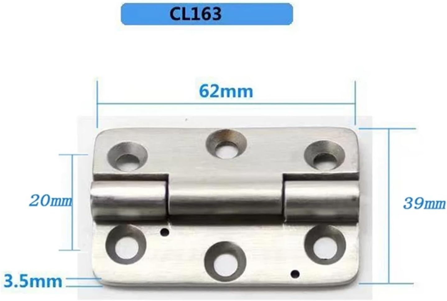 Furniture Cabinet Door Hinge Cupboard CL163-1 Stainless Steel Heavy Hinge Industrial Equipment Electric Box Cabinet Door Hinge