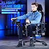 Marada Flight Joystick Hotas Mount with Chair Adjustable Fit for Thrustmaster, for Logitech X56 X52, for Hotas Warthog, More Stable Flight Simulator Cockpit with Seat, Not Include Gaming Devices