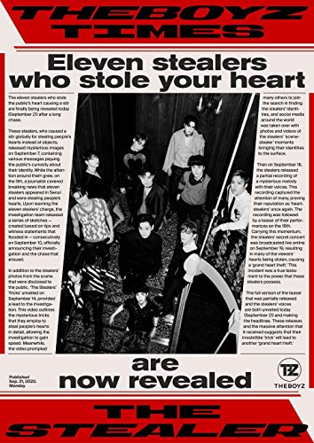 The Boyz Chase 5th Mini Album Chase Version CD+1p Poster+84p PhotoBook+1p Lenticular PhotoCard+1p Ticket PhotoCard+1p Post+2p PhotoCard+Message PhotoCard SET+Tracking Kpop Sealed