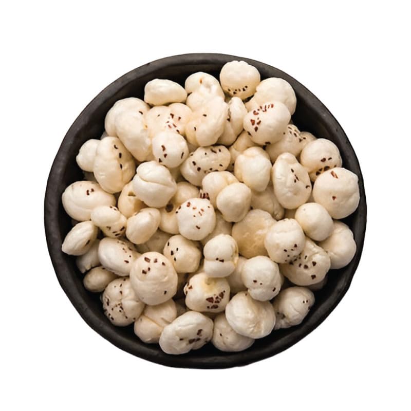 Image of THE NUT LUXURY Phool Makhana 100 gm | Handpicked Size High Protein Fox Nuts /Lotus Seeds | No added Preservatives & No artificial Flavours | High Protein & Fiber
