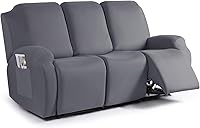 Vista 1 de TAOCOCO Funda para sofá reclinable, 3 piezas de tela de poliéster elástica para sofá reclinable de 3 asientos, protector de muebles suave y lavable
