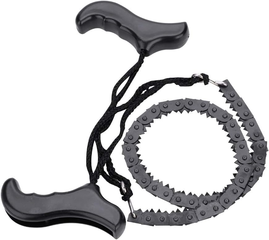 Survival Hand Saw, Portable Lightweight Metal Manual Pocket Chainsaw Outdoor Hand Chain Saws