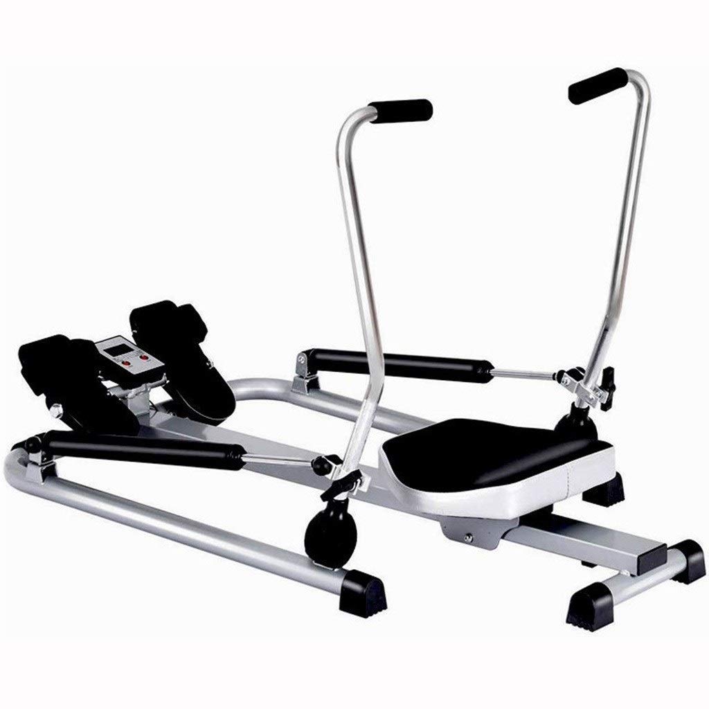 AYCDL Foldable Rower, Household Hydraulic Rowing Machine, Indoor Multi-Function Rowing Machine, Abdominal Fitness Exercise Sports Equipment,Black-115 * 90 * 66cm