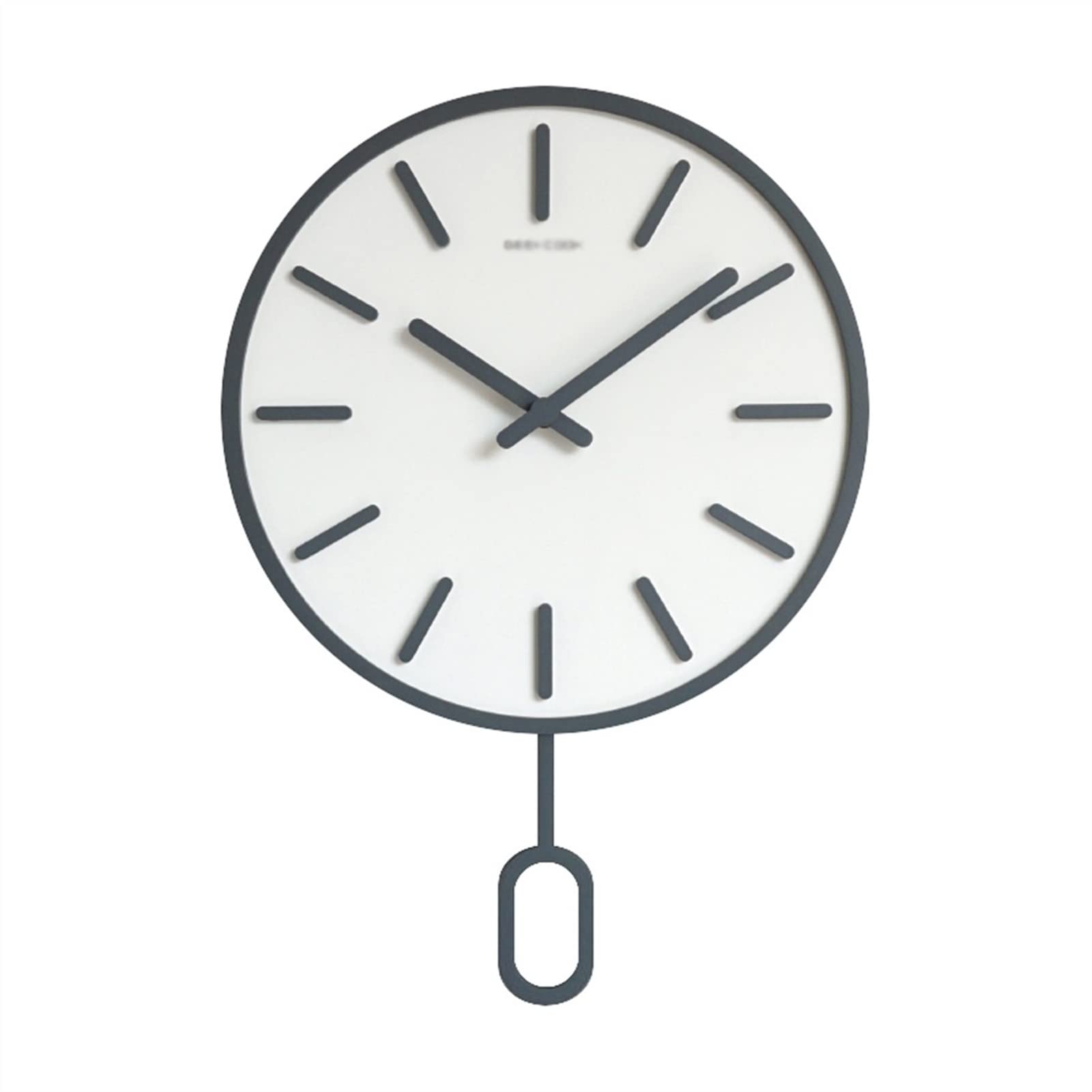 dvegGEE Wall Clock Modern Chinese Wall-Mounted Silent Clocks Living Room Floating Swing Clock Office