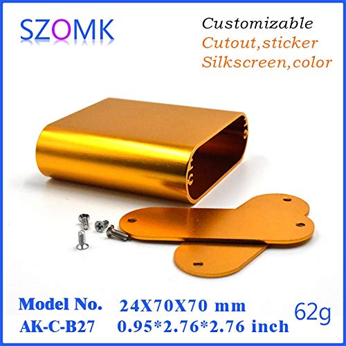 Gimax 1 piece, 247070mm Gimax hot sales gold pcb aluminum enclosure for