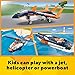LEGO Creator 3 in 1 Supersonic Jet Plane Toy Set, Transforms from Plane to Helicopter to Speed Boat Toy, Buildable Vehicle Models for Kids, Boys and Girls 7 Plus Years Old, 31126