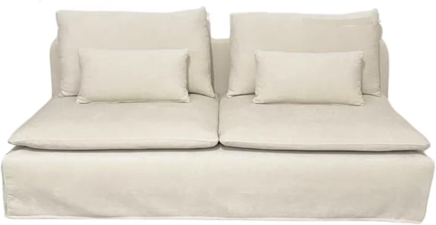 Couch Cover ONLY! for Soderhamn 3 Seat Sofa, Long Sofa Cover for 2 Cushion Couch, Sofa Slipcovers for Living Room with Cushion Covers, Overall Style (Customized Covers)