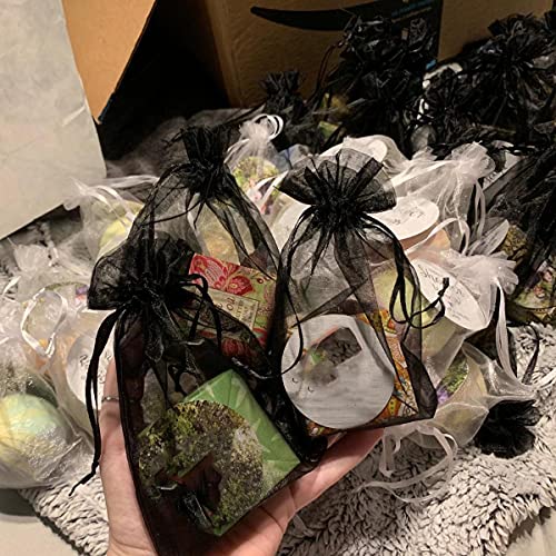 Dkrsyz Set Of 50 Gift Organza Bags Black Satin Drawstring 5X7 Inch For Baby Shower,50Th Christmas,Birthday,Party Favor,Wedding,Graduation Sheer Mesh Fabric Wrap Glitter Soft Rope Sachet For Jewelry #TOP6