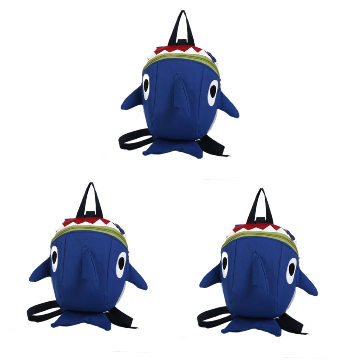 SOIMISS 3piezas Mochila Para Niño Niña Con Diseño De y Arnés De Seguridad Para Guardería y Preescolar Azul