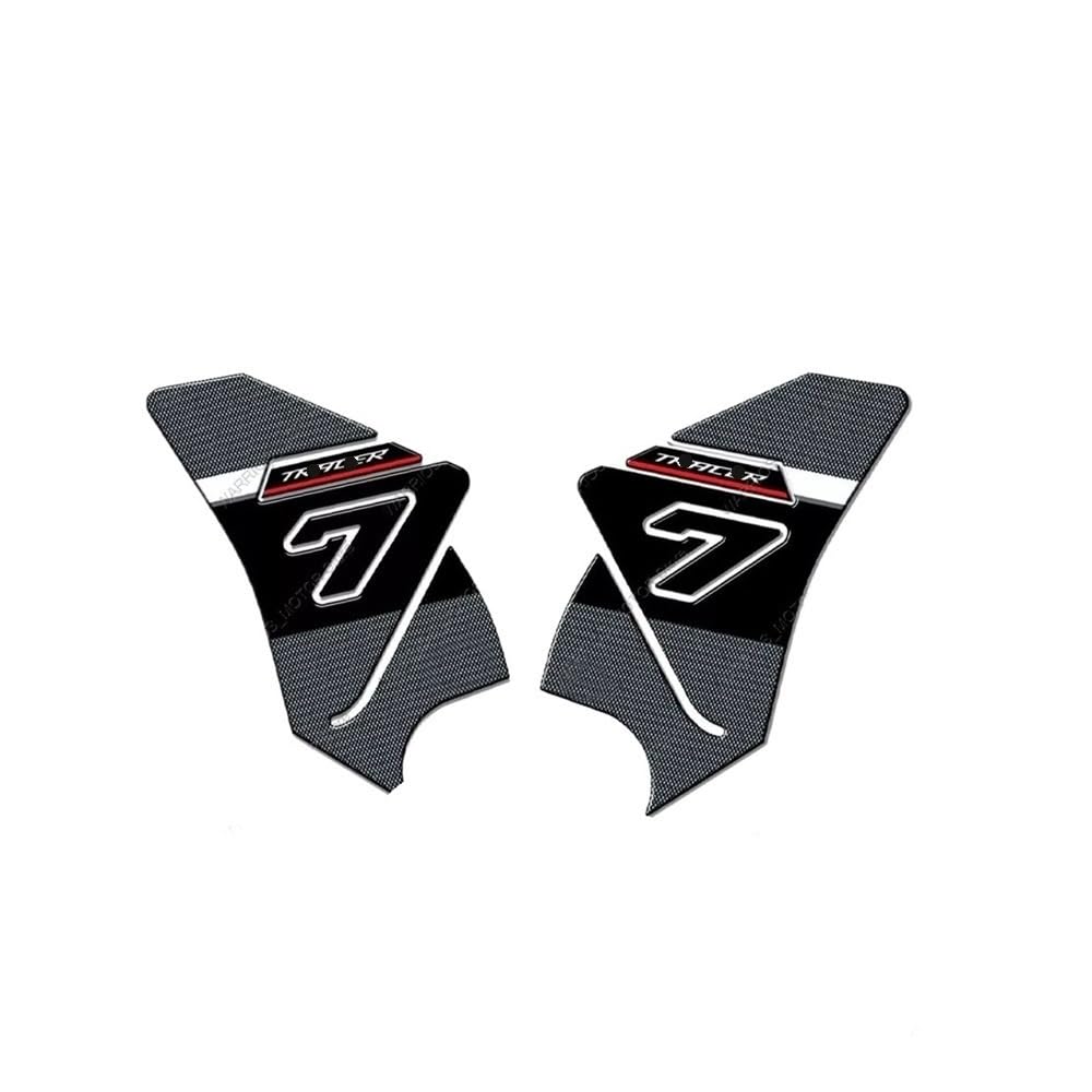 Motorcycle Fuel Tank Pad Sticker Scratch-Resistant Resin Protective Sticker Kit for YAM&AHA for Tracer 7 2024 Motorbike Traction Fuel Decal Tank